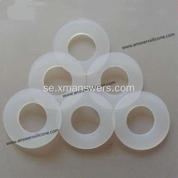 Anpassad klar gummi OR-ringar/tätningar/packning silikonbricka